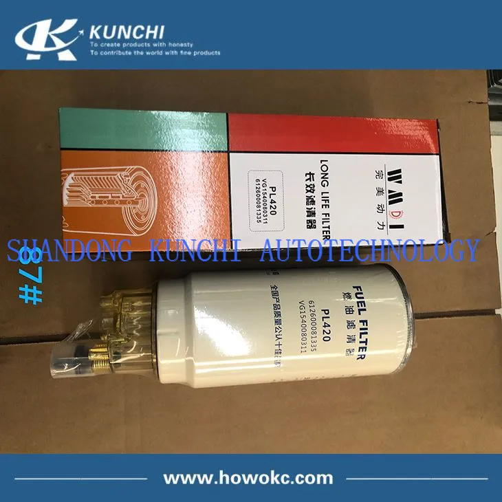 Sinotruk HOWO Fuel Water Separator Filter VG1540080311 PL420